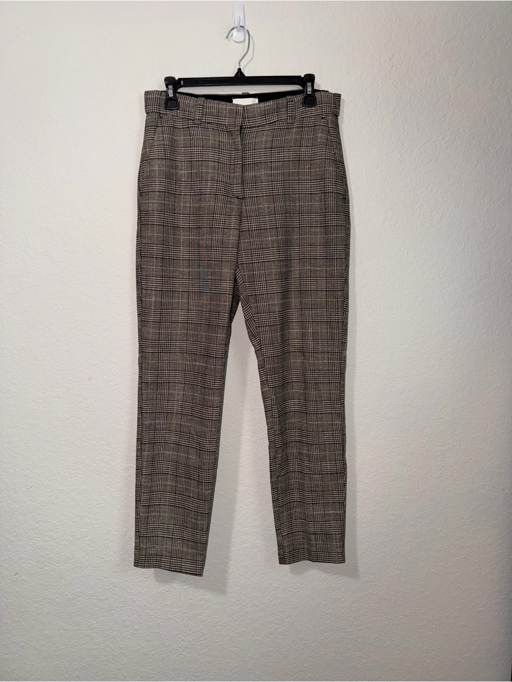H&M Brown Plaid Dress Pants